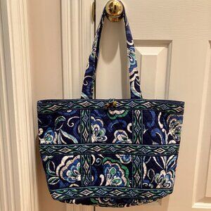 Vera Bradley Mediterranean Blue Large Tote
